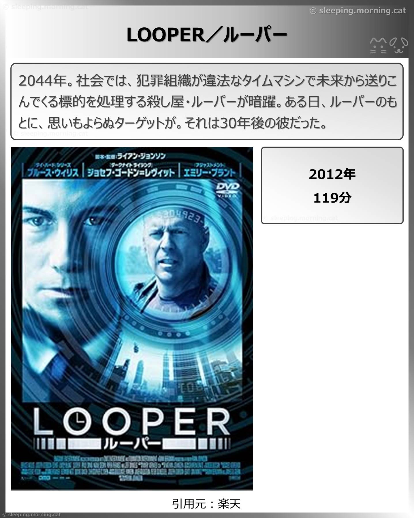 タイトル：LOOPER／ルーパー