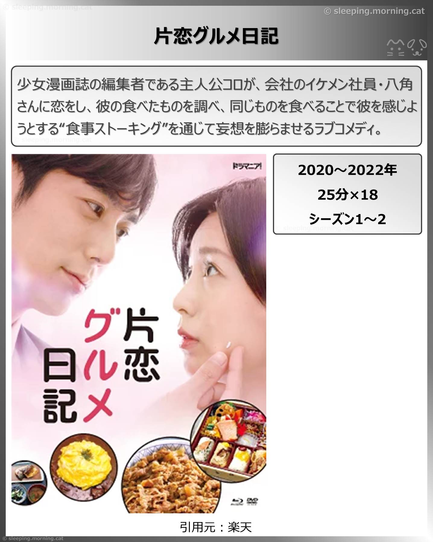 タイトル：片恋グルメ日記