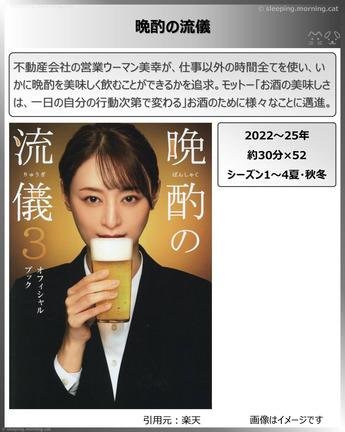 タイトル：晩酌の流儀