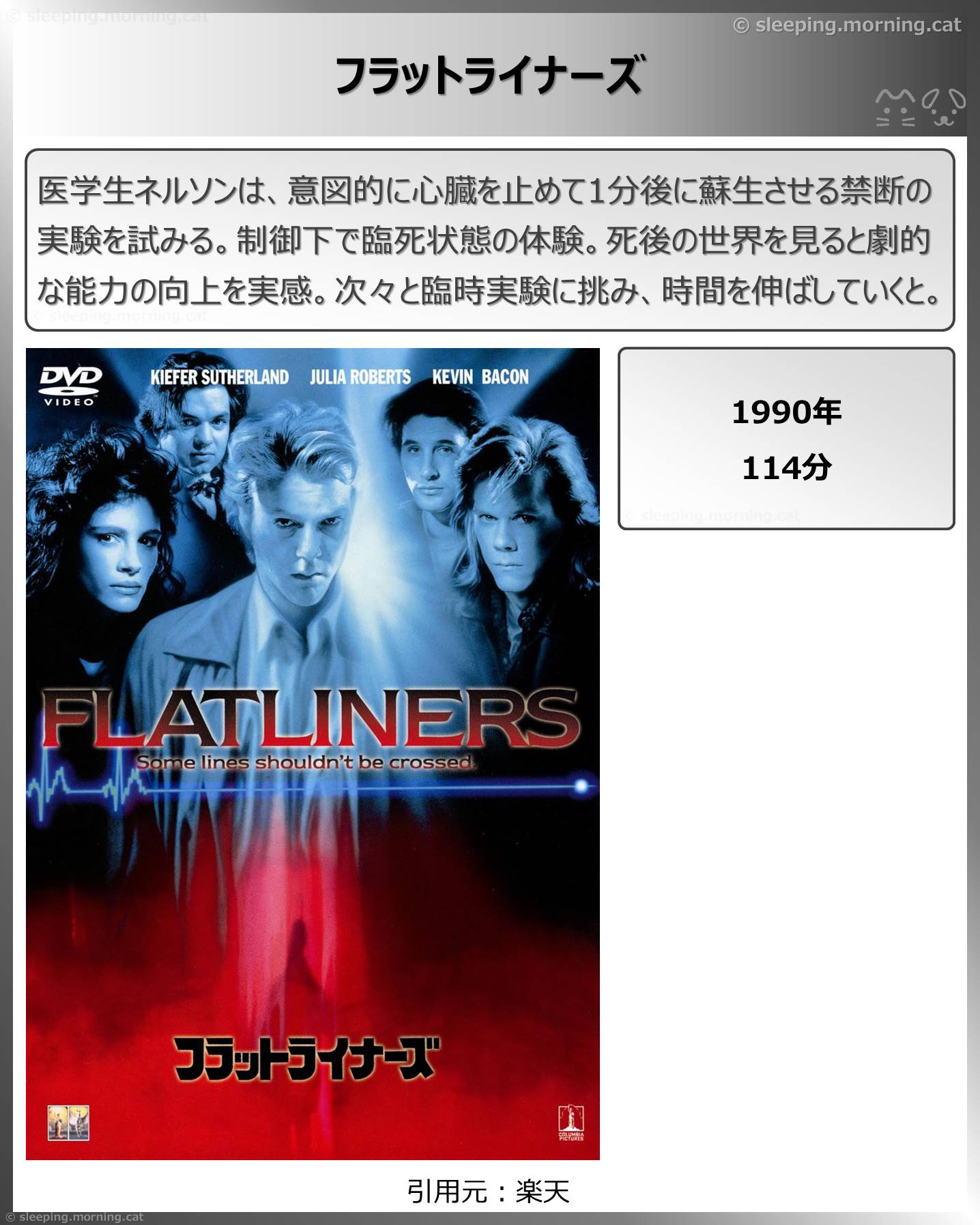 タイトル：フラットライナーズ