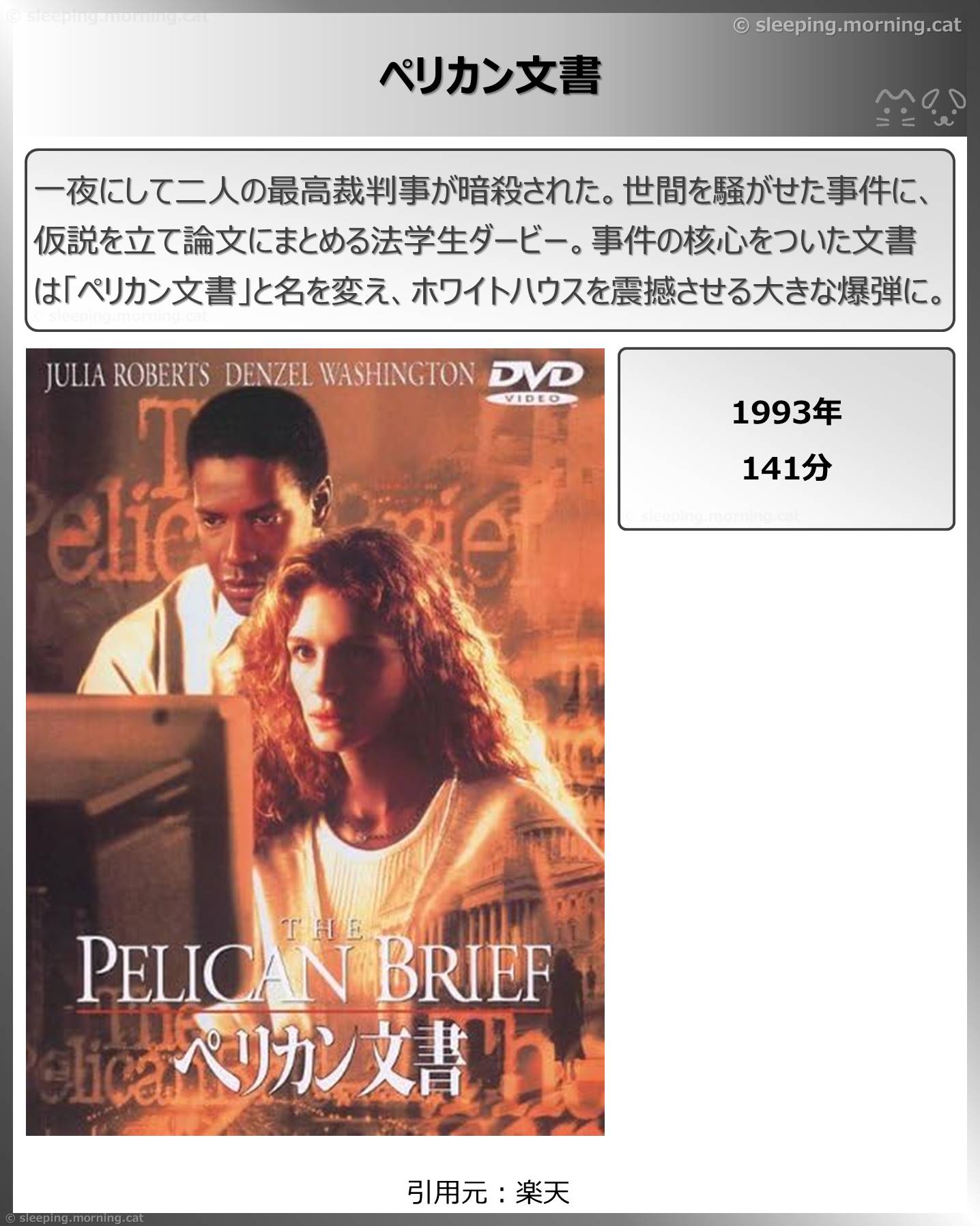 タイトル：ペリカン文書