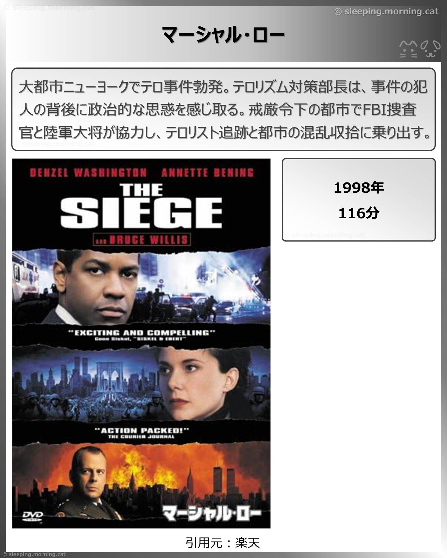 タイトル：マーシャル・ロー