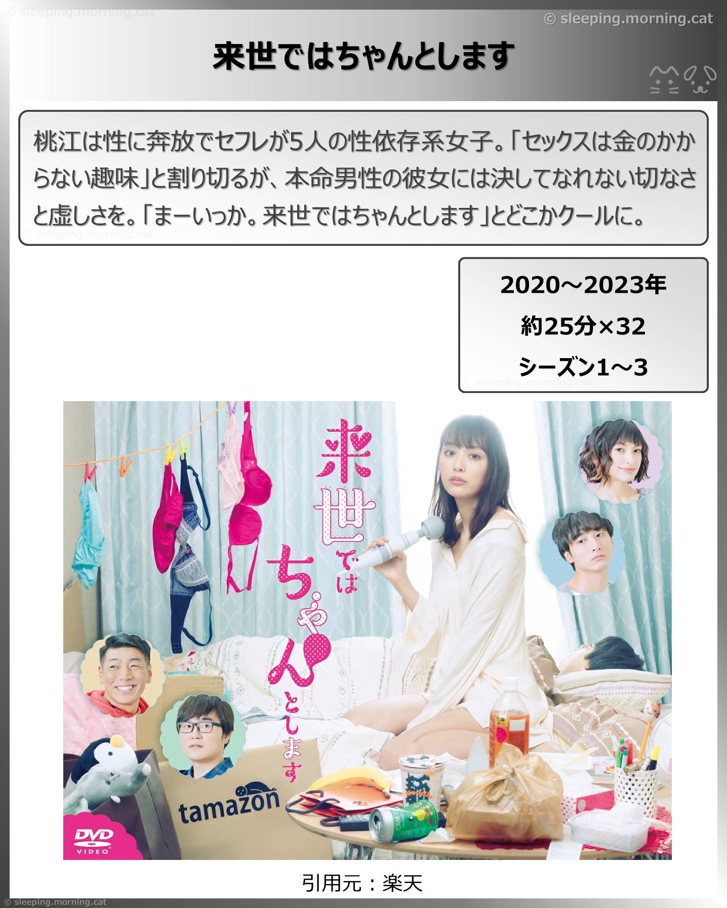 タイトル：来世ではちゃんとします