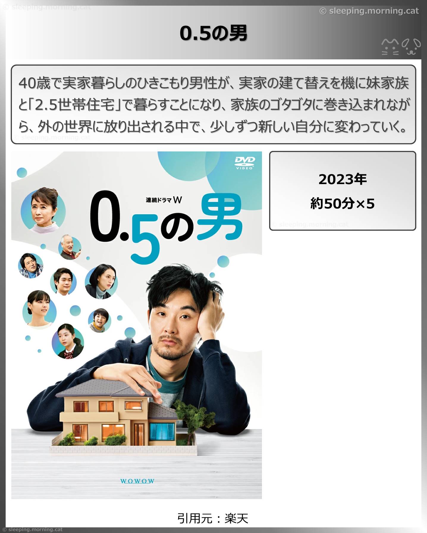 タイトル：0.5の男