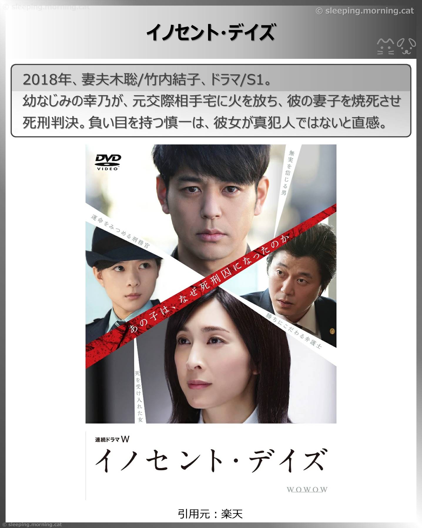 タイトル：イノセント・デイズ