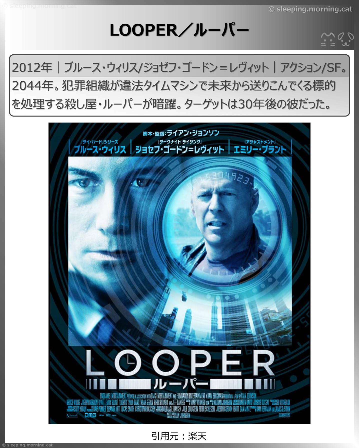 タイトル：LOOPER／ルーパー