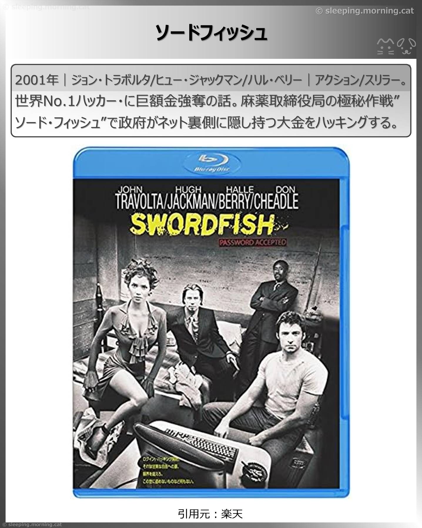 タイトル：ソードフィッシュ