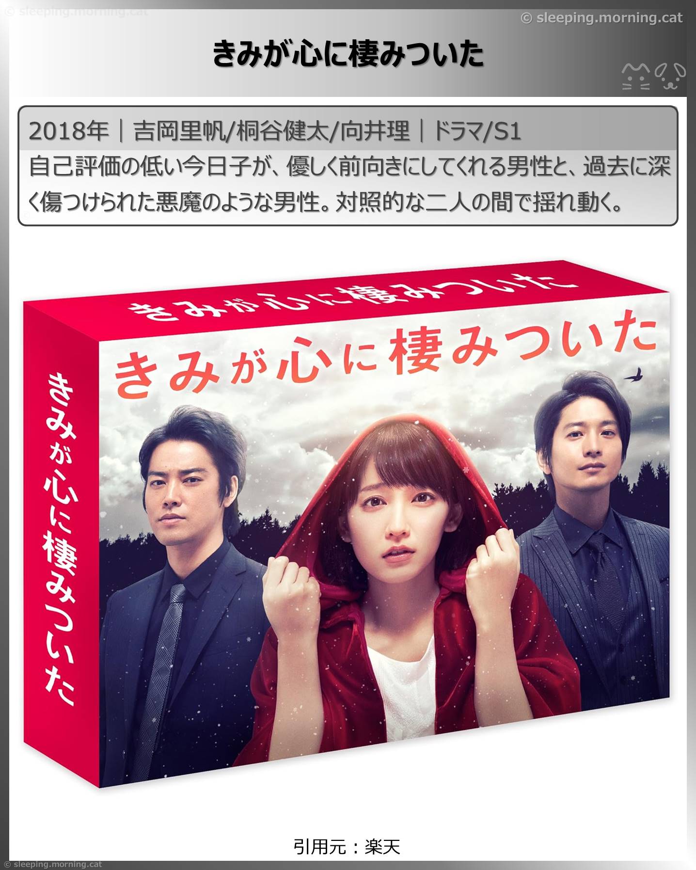 タイトル：きみが心に棲みついた