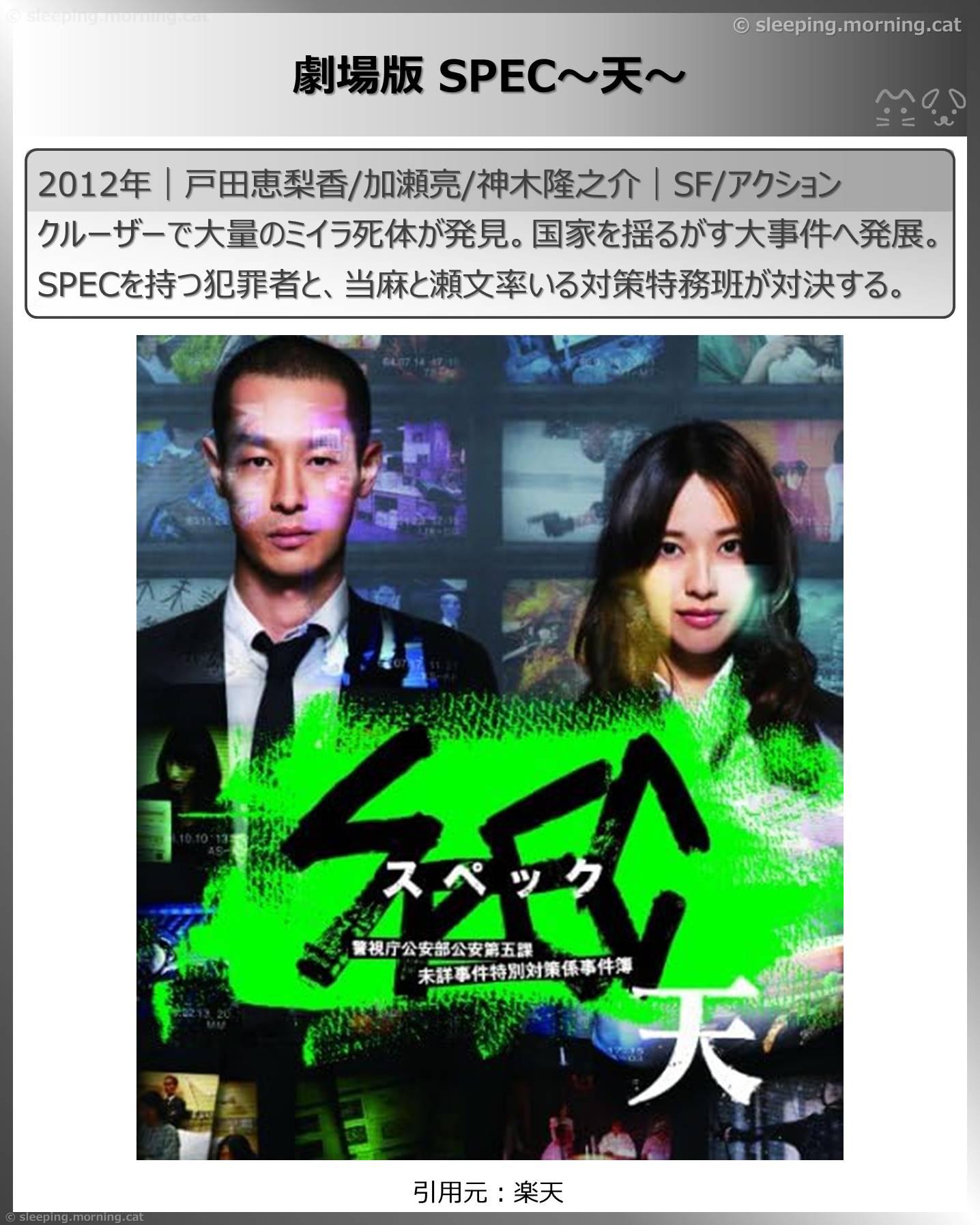 タイトル：劇場版SPEC～天～