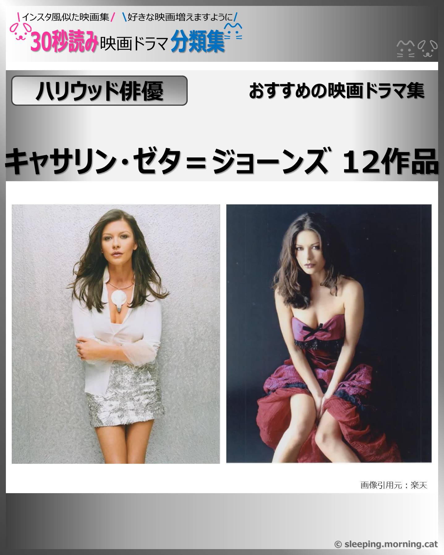 タイトル：キャサリン・ゼタ=ジョーンズ：映画ドラマの紹介、代表作の映画ドラマおすすめ教えて