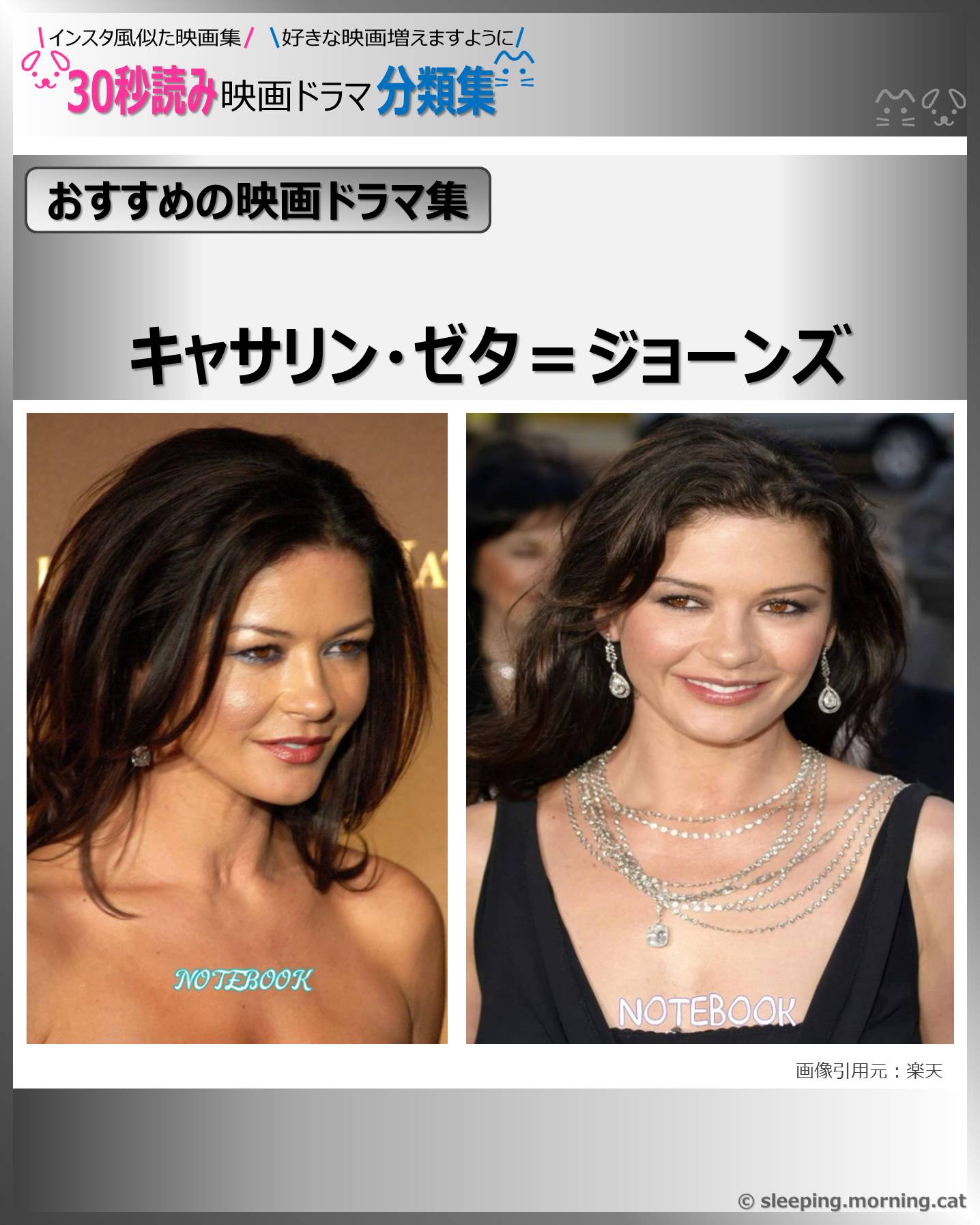 表紙：キャサリン・ゼタ=ジョーンズ