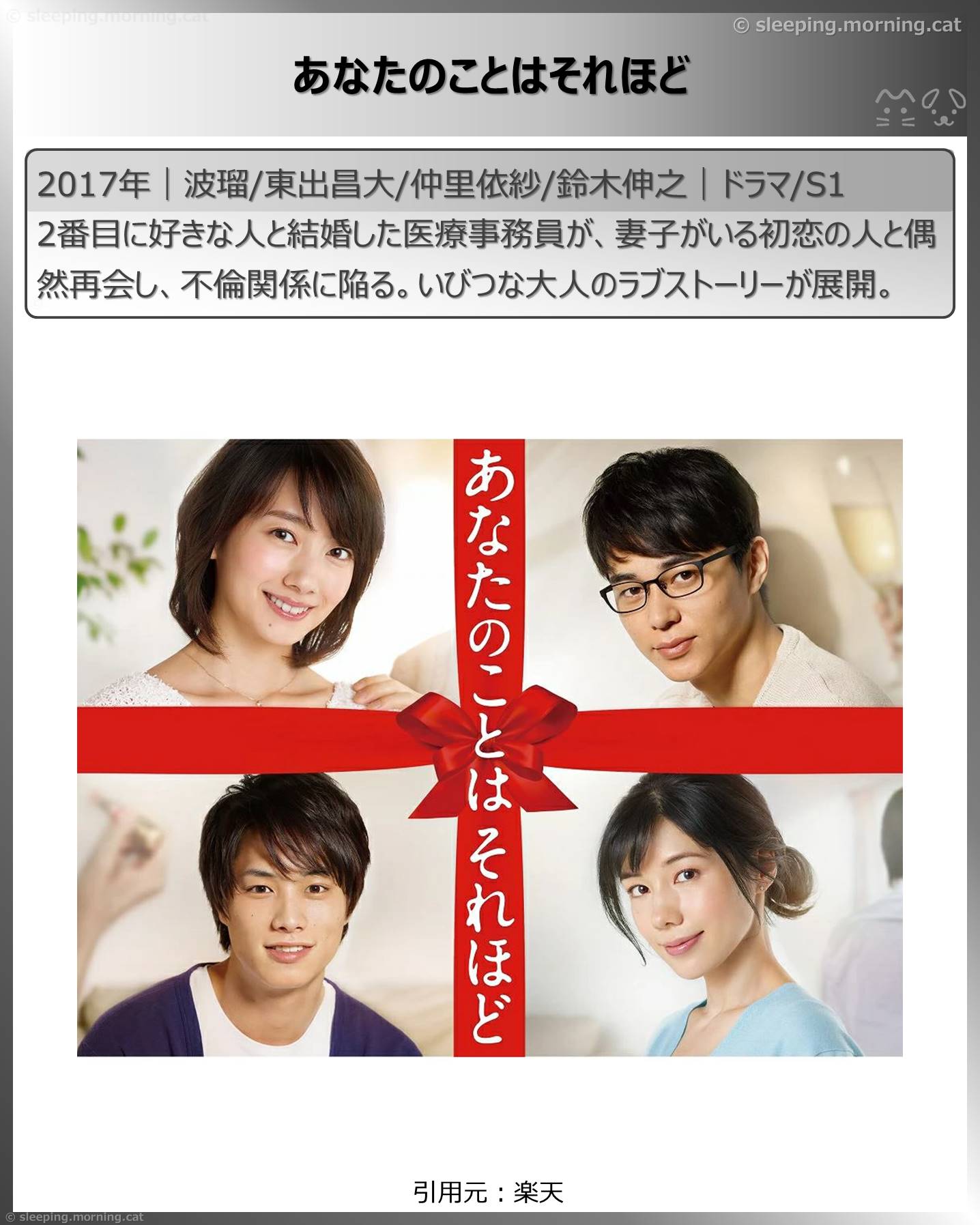 タイトル：あなたのことはそれほど