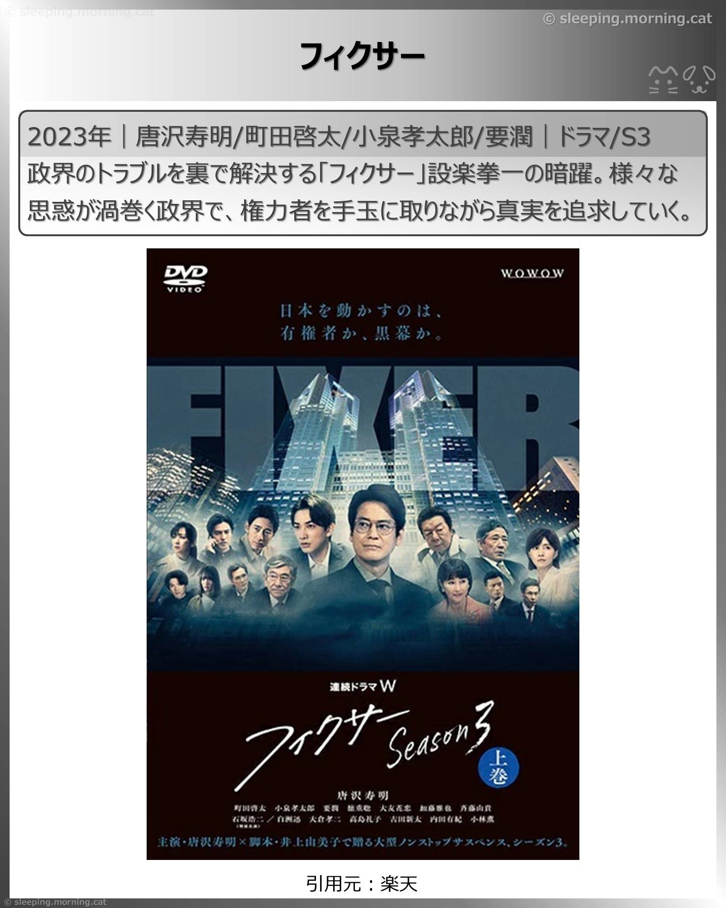 タイトル：フィクサー