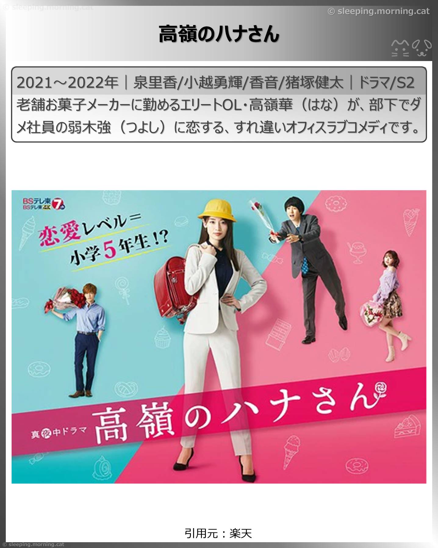 タイトル：高嶺のハナさん