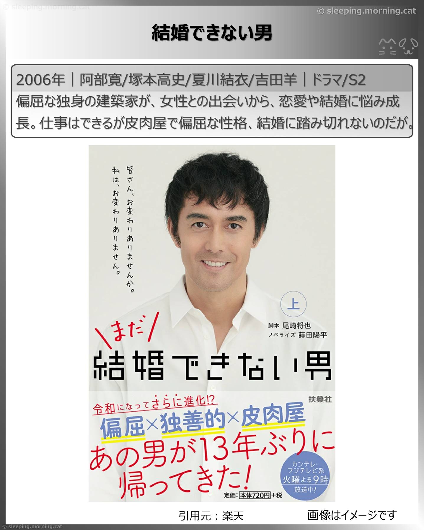 タイトル：結婚できない男