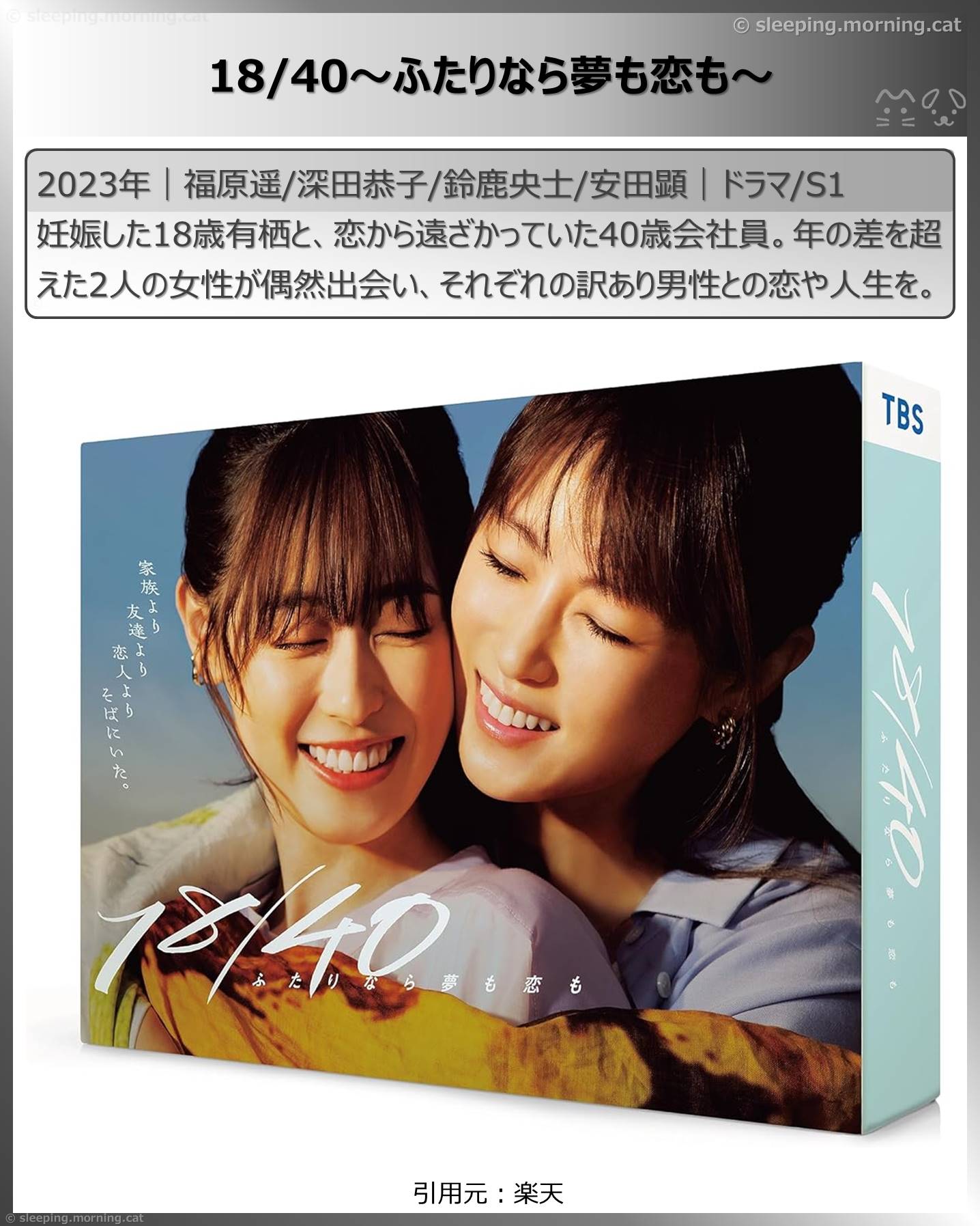 タイトル：18/40～ふたりなら夢も恋も～