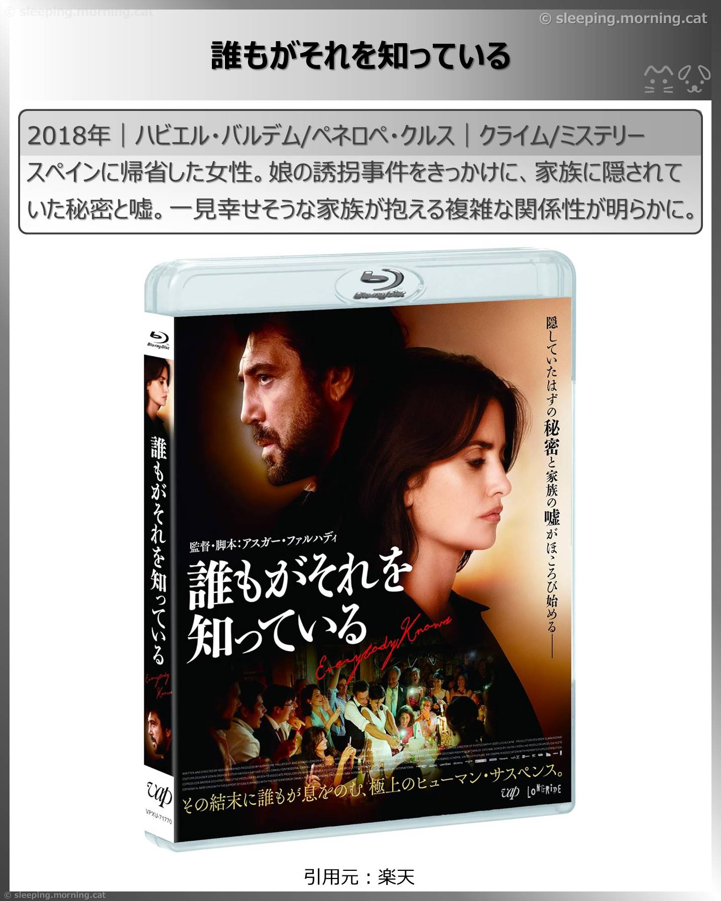 ペネロペ・クルス：誰もがそれを知っている