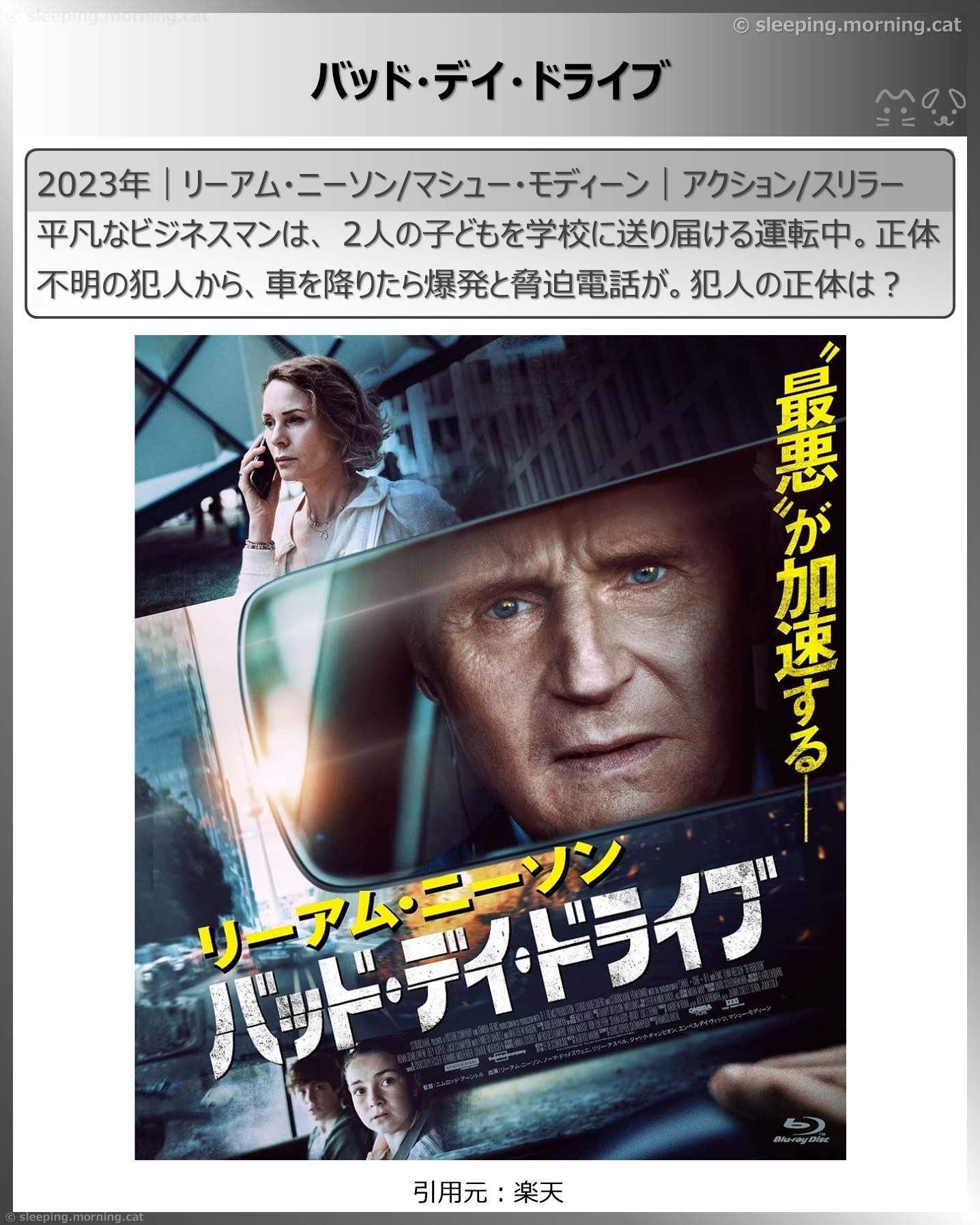 禁止事項の映画：バッド・デイ・ドライブ