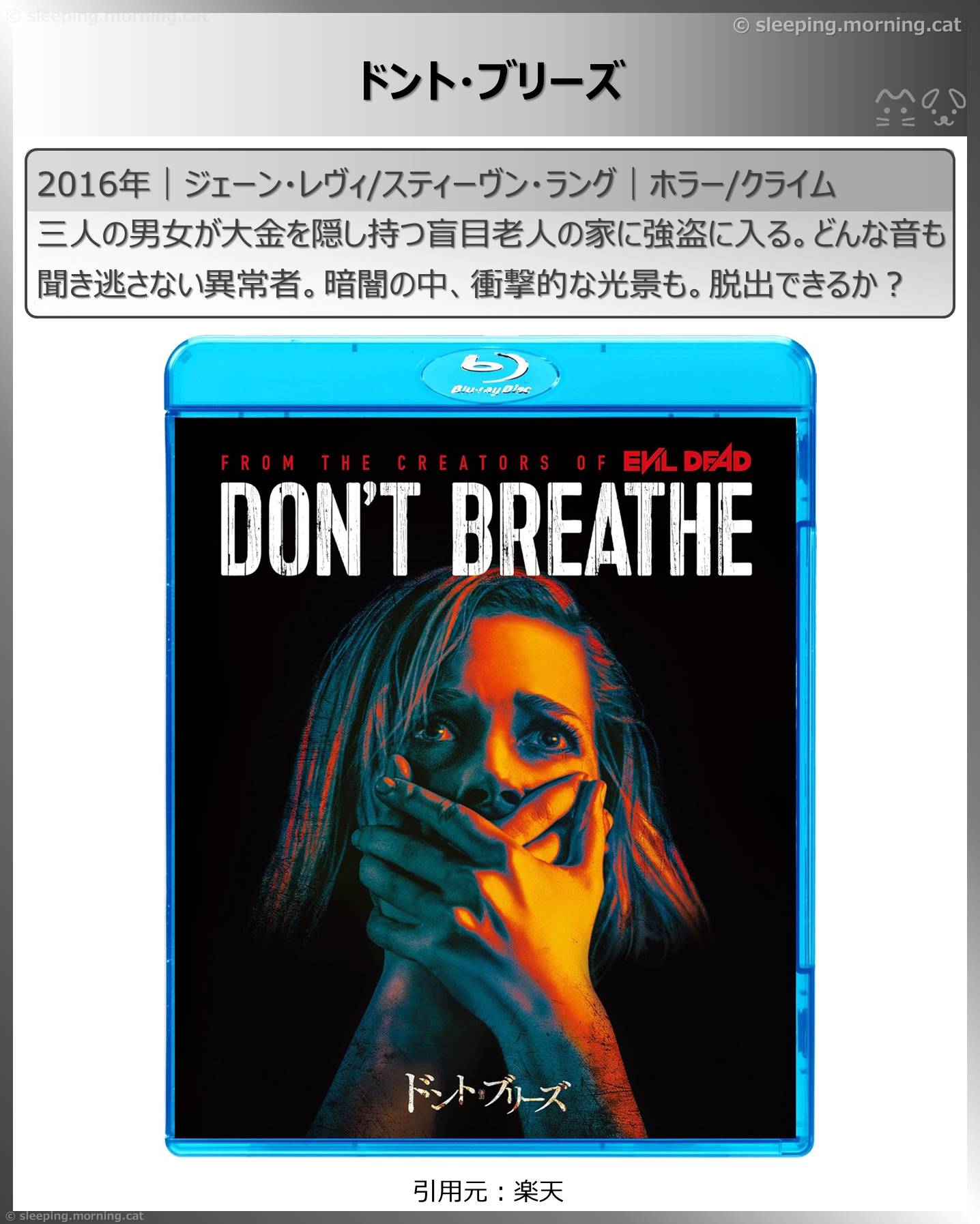 とからはじまるタイトル：ドント・ブリーズ