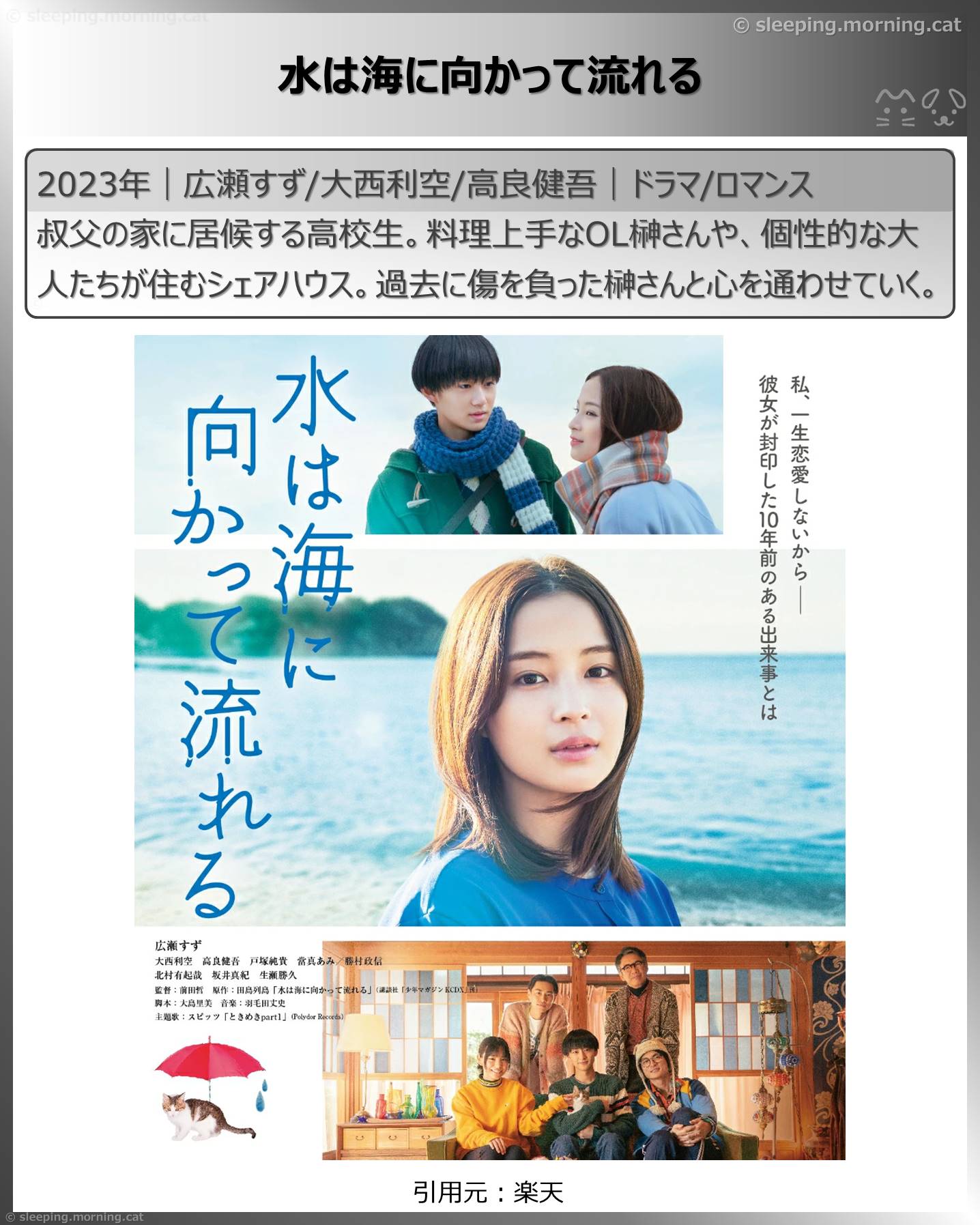 広瀬すず：水は海に向かって流れる