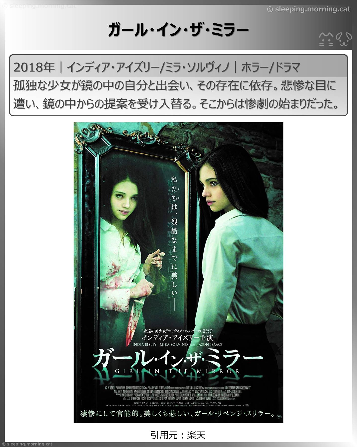 異空間・パラレルワールド：ガール・イン・ザ・ミラー