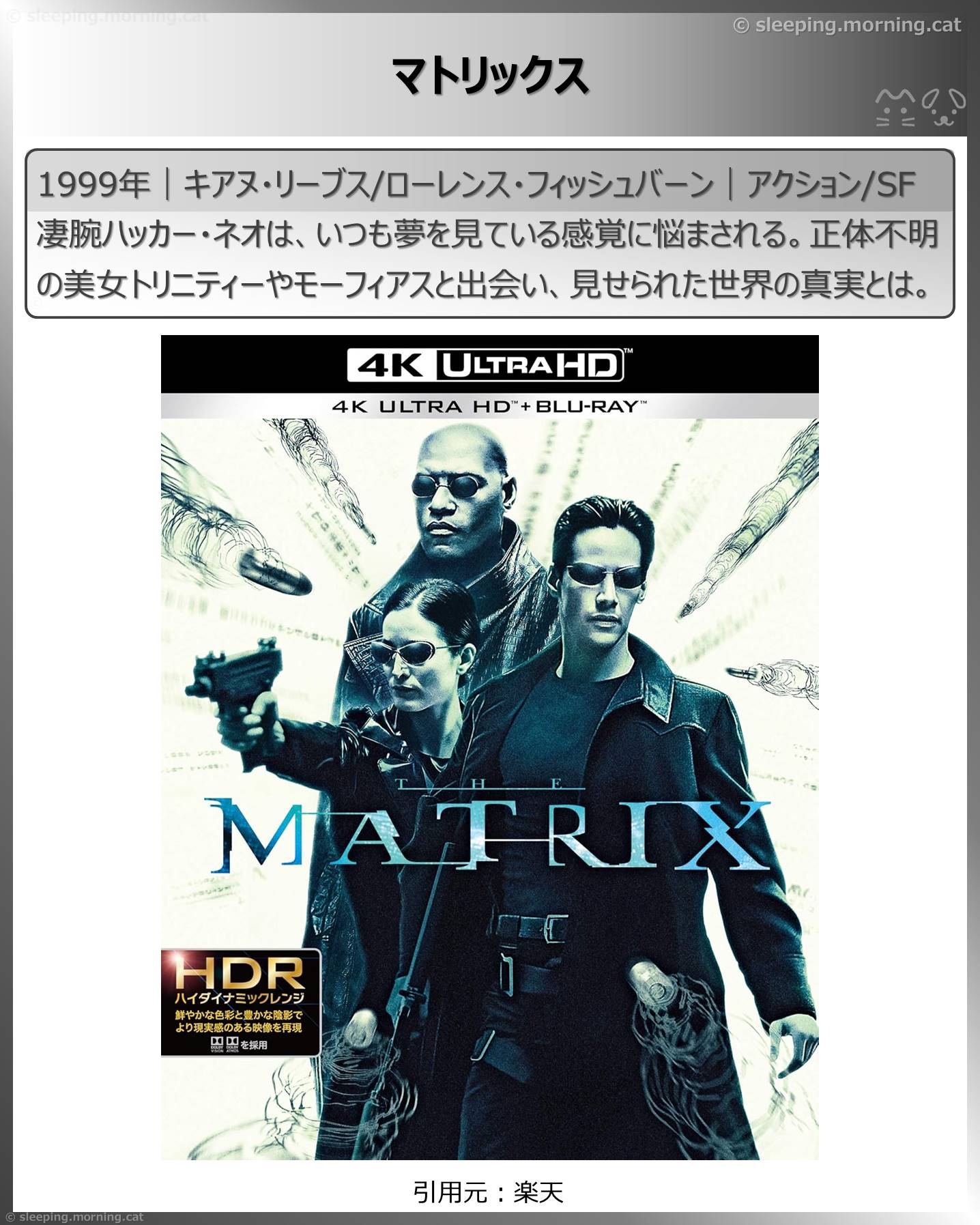 異空間・パラレルワールド：マトリックス