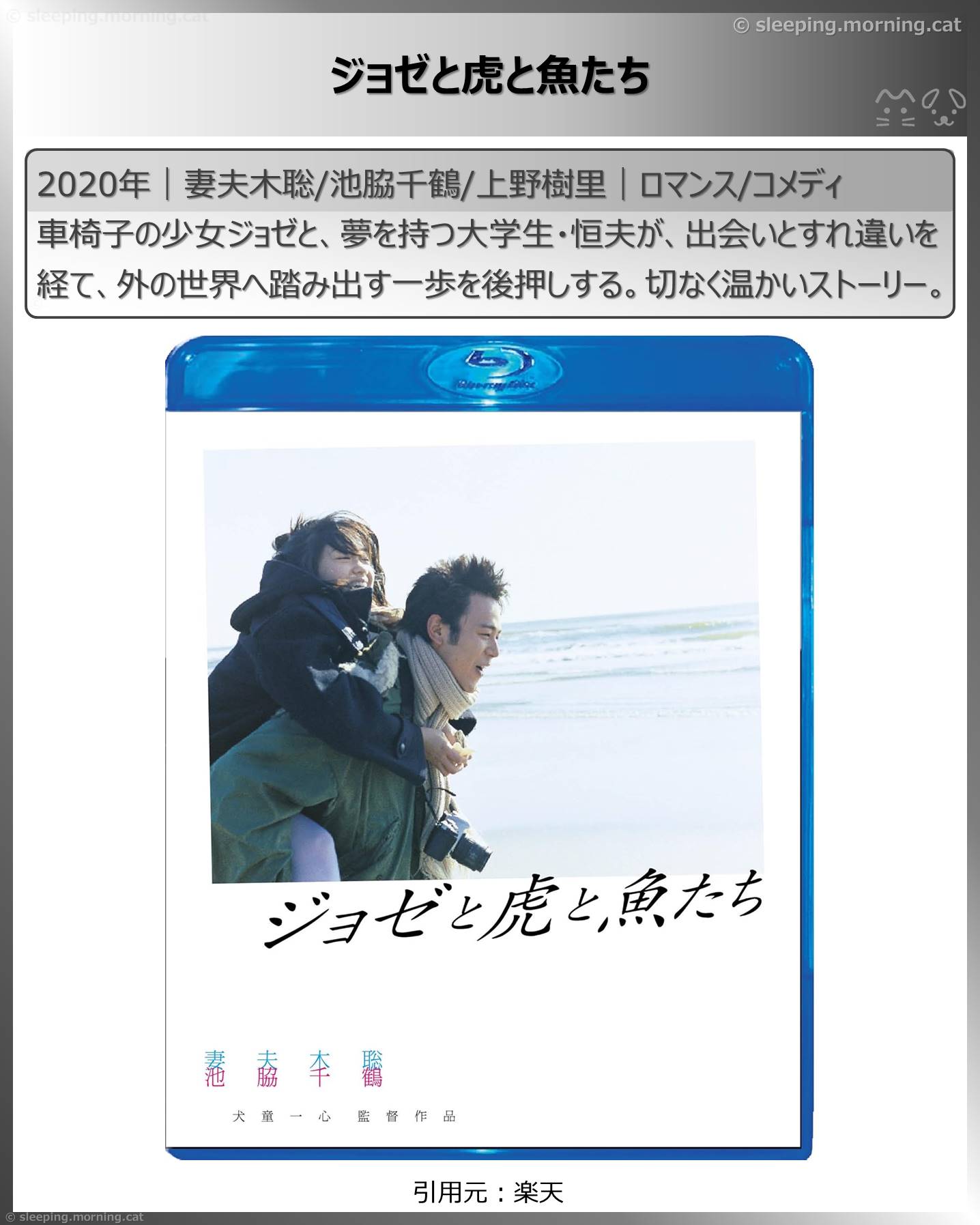 アマプラ新着見放題2025年12月：ジョゼと虎と魚たち
