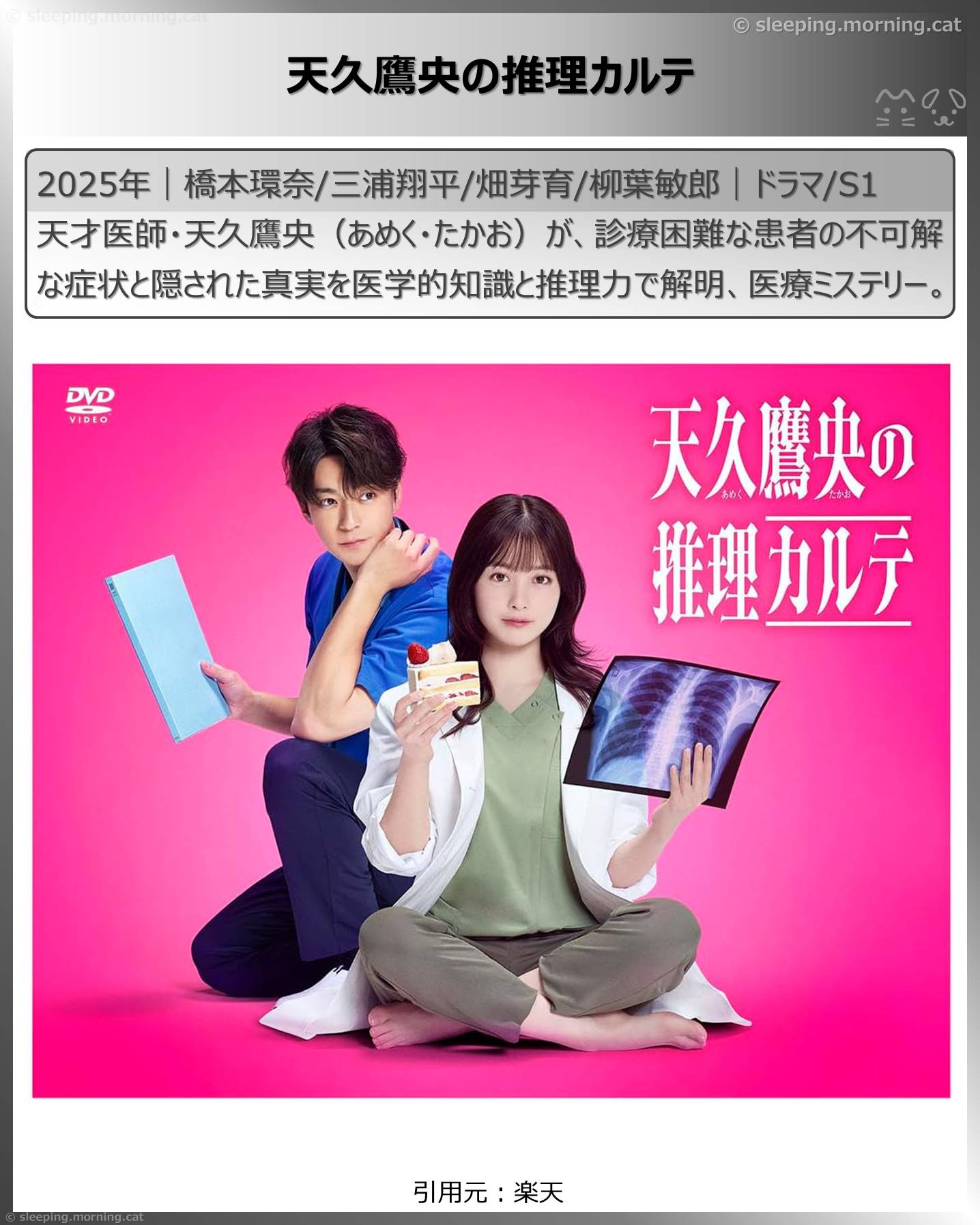 橋本環奈：天久鷹央の推理カルテ