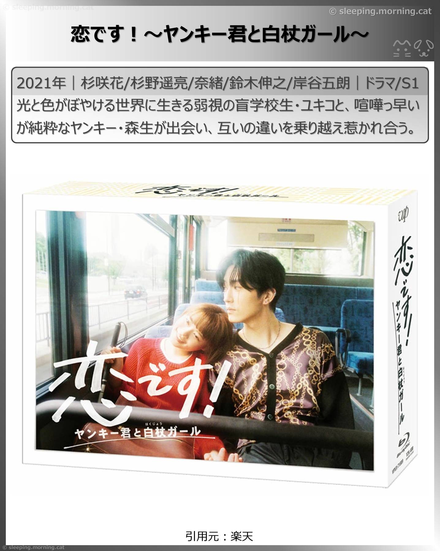 アマプラ新着見放題2026年1月：恋です!～ヤンキー君と白杖ガール～