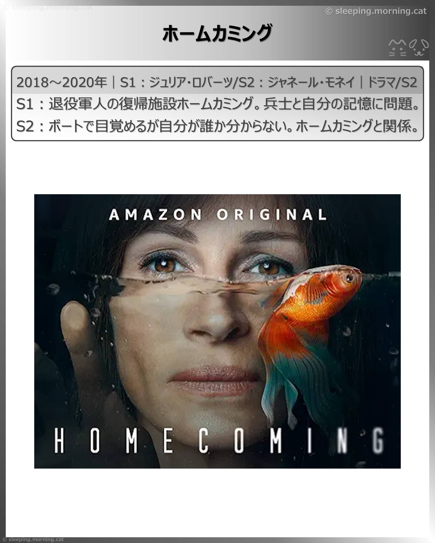 アマプラ見放題海外ドラマ：ホームカミング