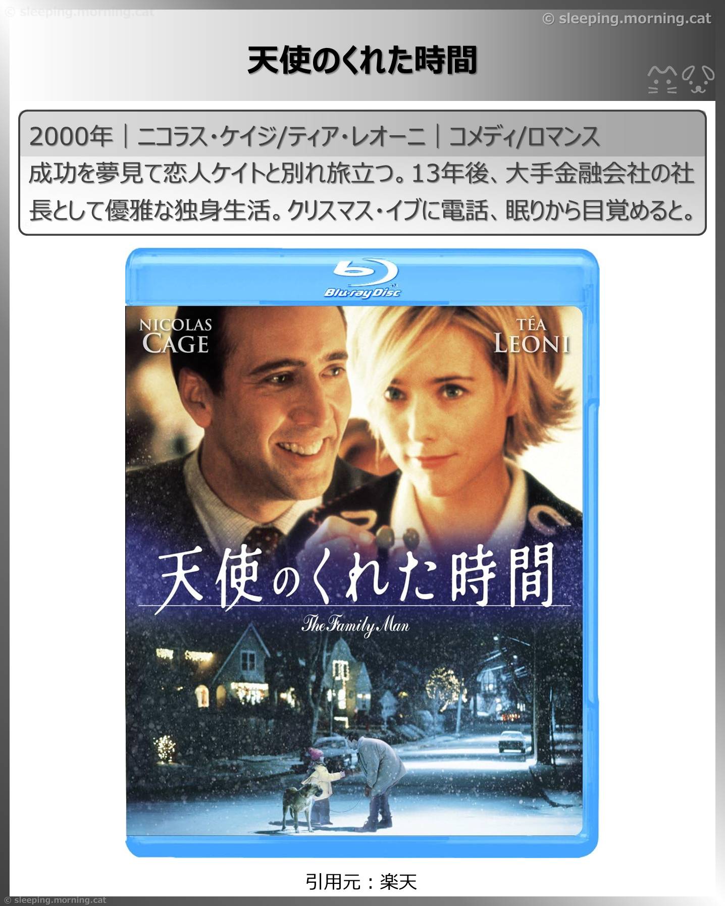 タイムトラベル映画：天使のくれた時間