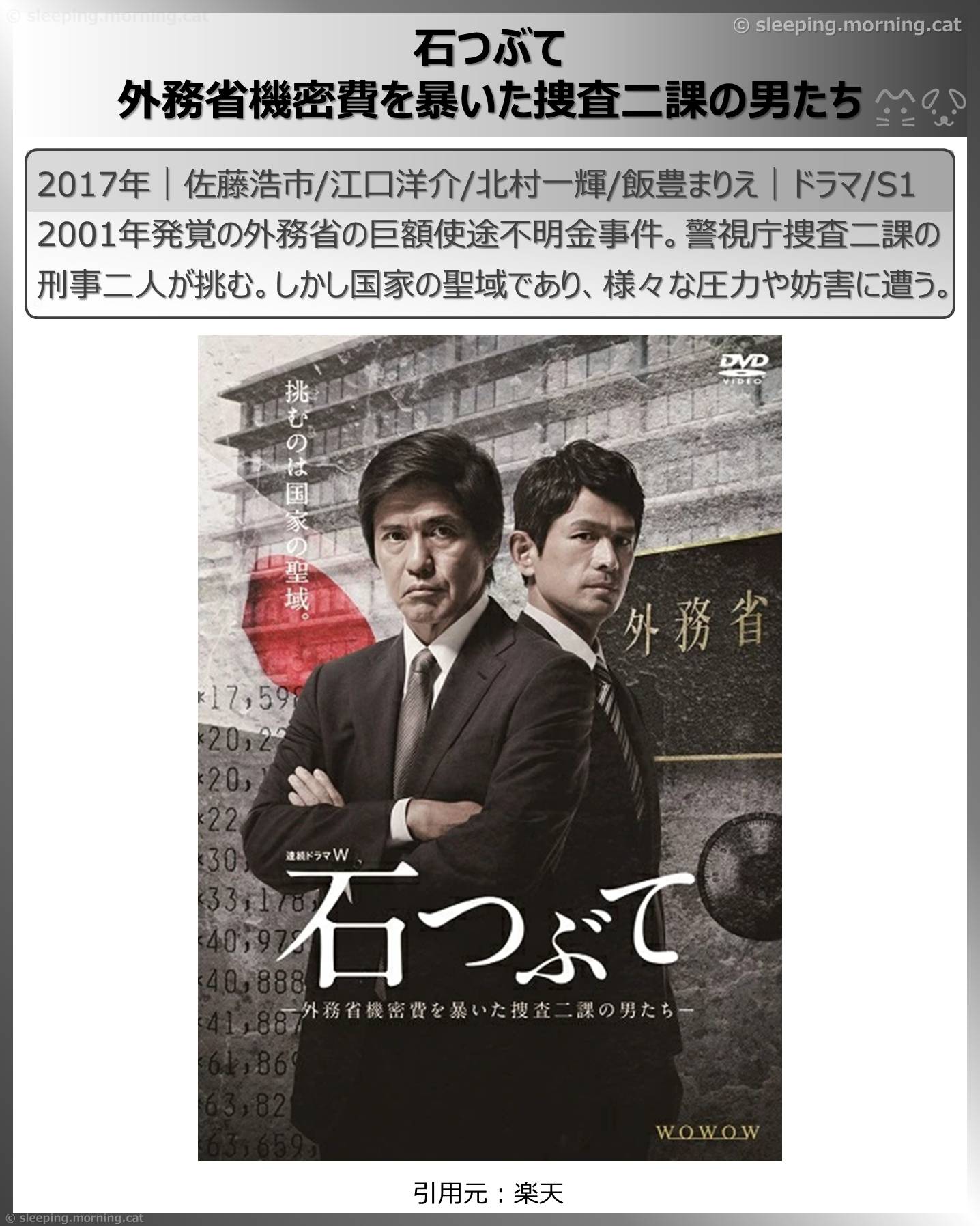 アアマプラ見放題シリアス系・サスペンス系ドラマ2026年1月：石つぶて 外務省機密費を暴いた捜査二課の男たち