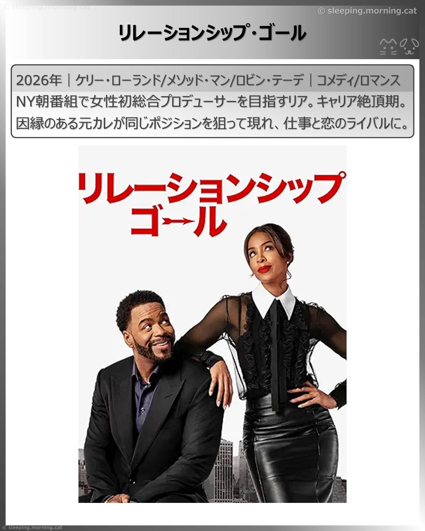 アマプラ見放題新着2026年2月：リレーションシップ・ゴール