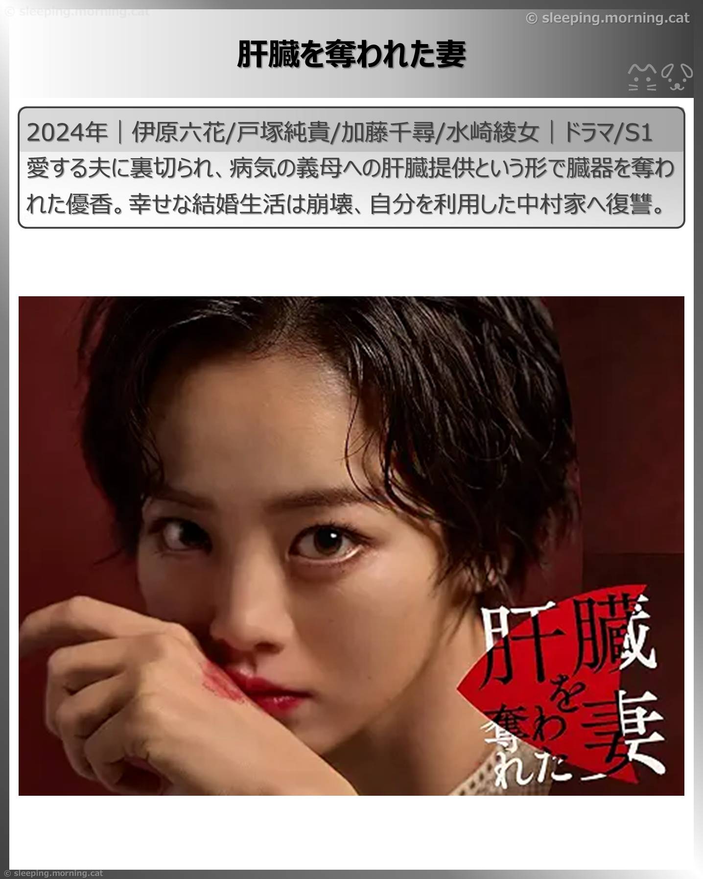 アマプラ見放題新着2026年2月：肝臓を奪われた妻