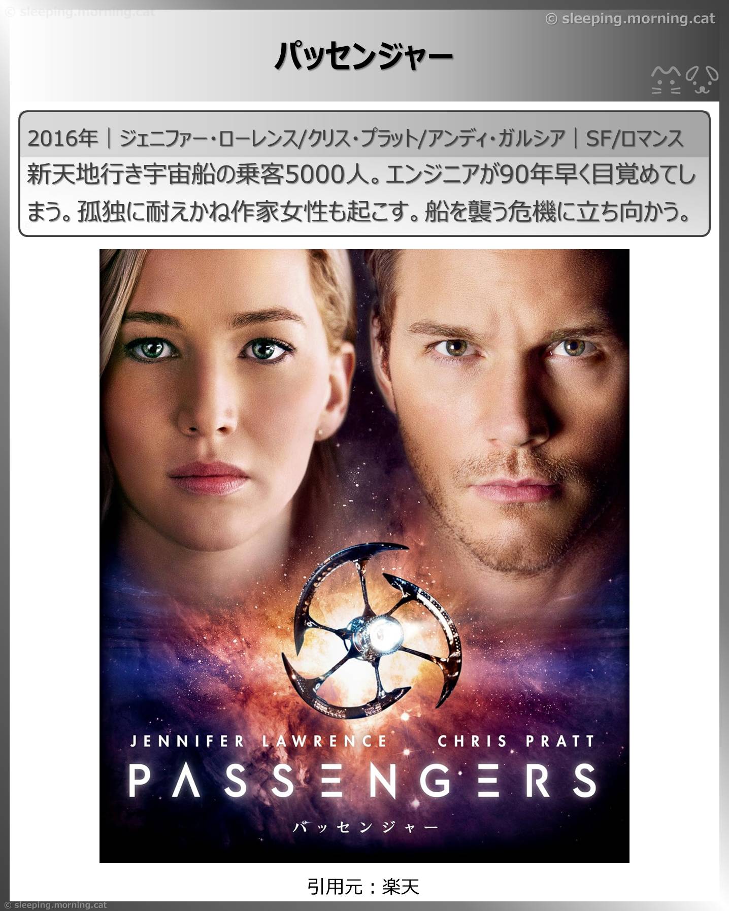 クリス・プラット：パッセンジャー