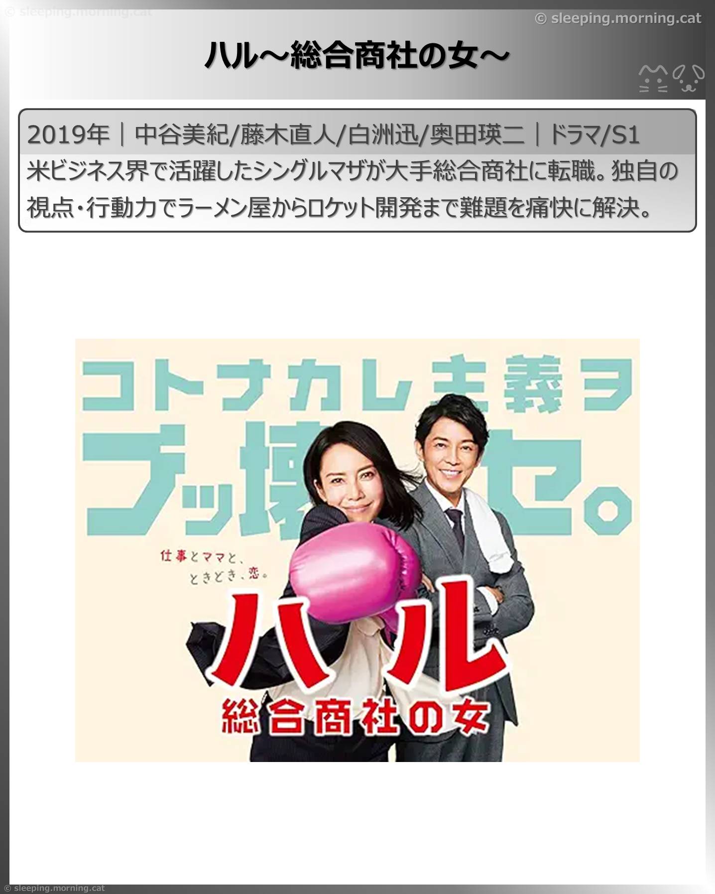 中谷美紀：ハル～総合商社の女～
