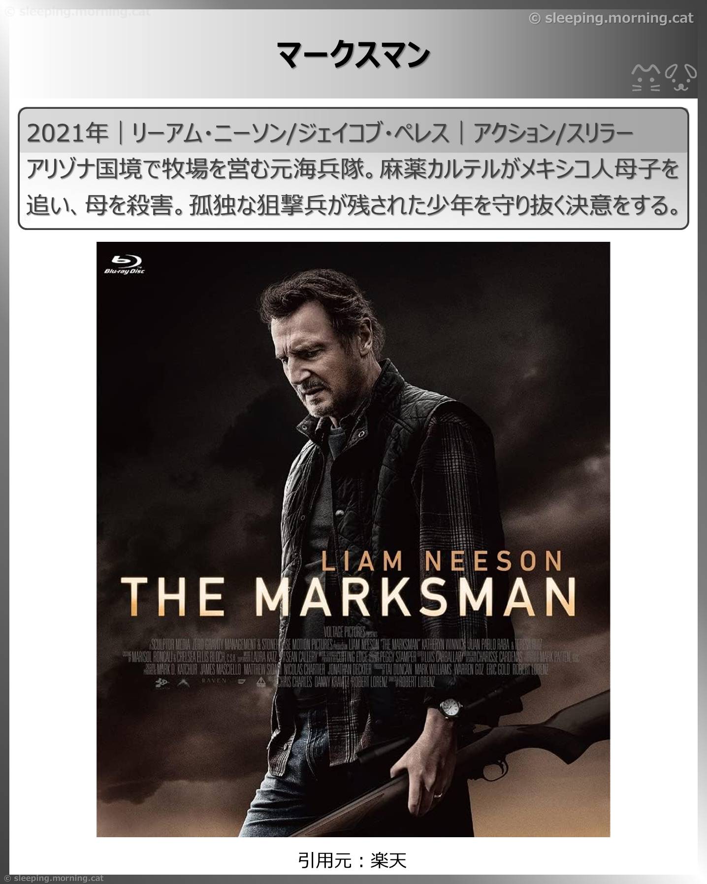 リーアム・ニーソン：マークスマン