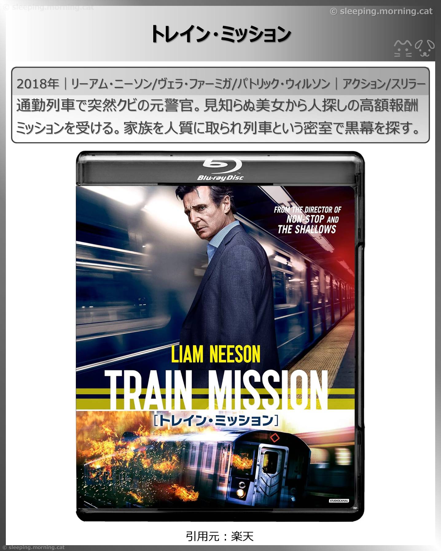 リーアム・ニーソン：トレイン・ミッション
