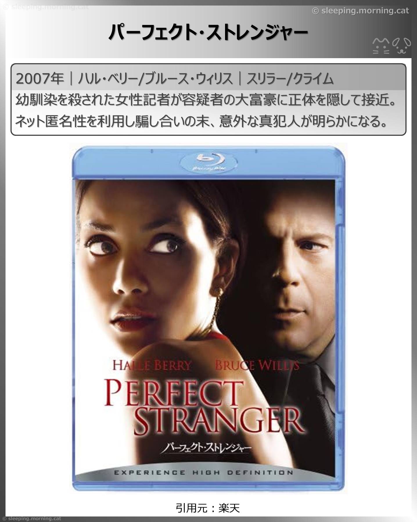ブルース・ウィリス：パーフェクト・ストレンジャー