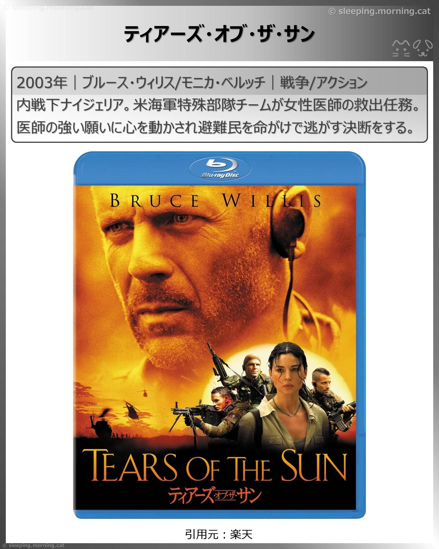 ブルース・ウィリス：ティアーズ・オブ・ザ・サン