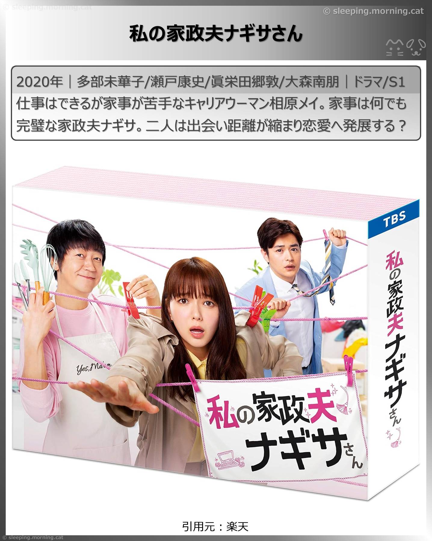 アマプラ見放題2025年10月国内ドラマ：私の家政夫ナギサさん