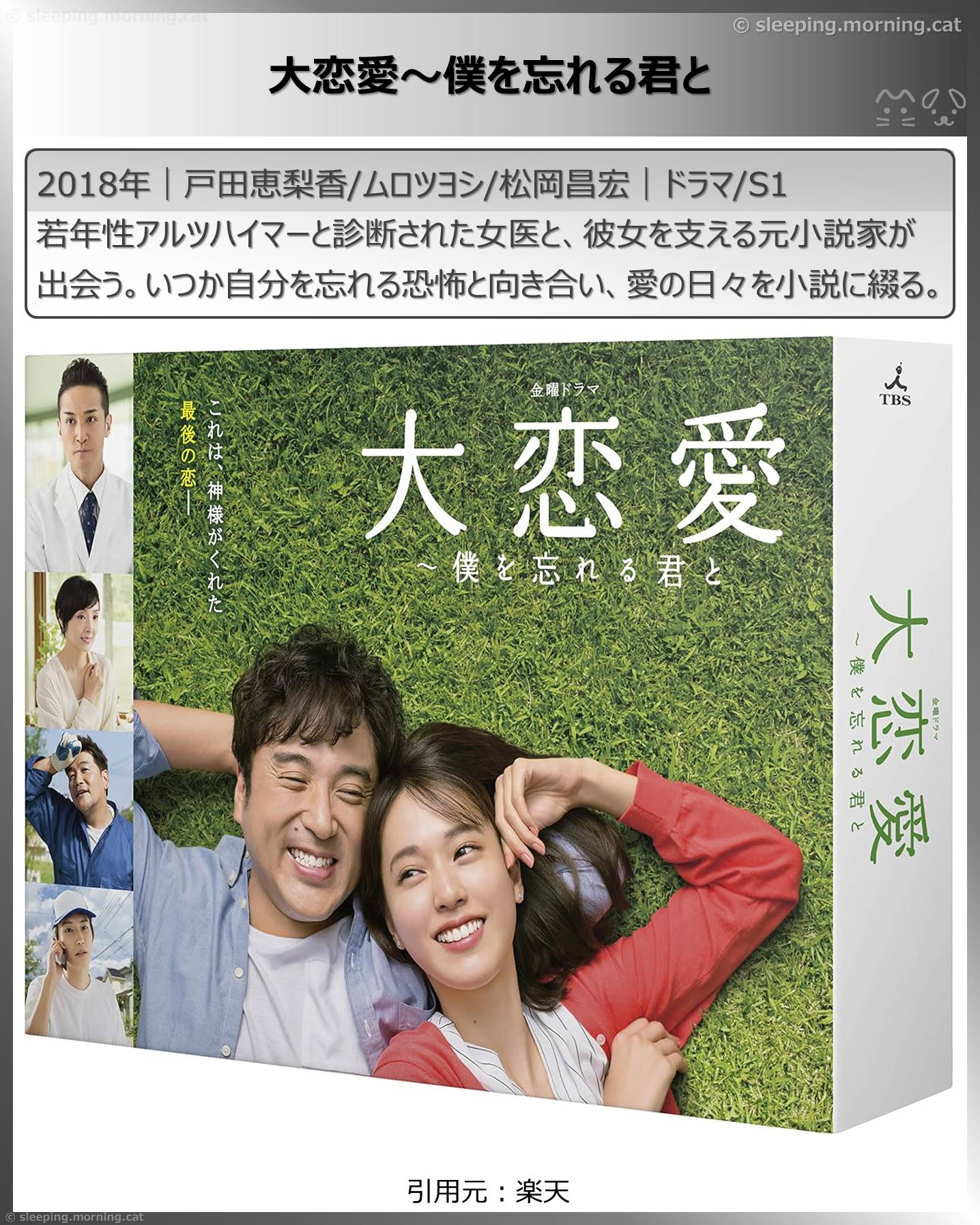 戸田恵梨香：大恋愛～僕を忘れる君と