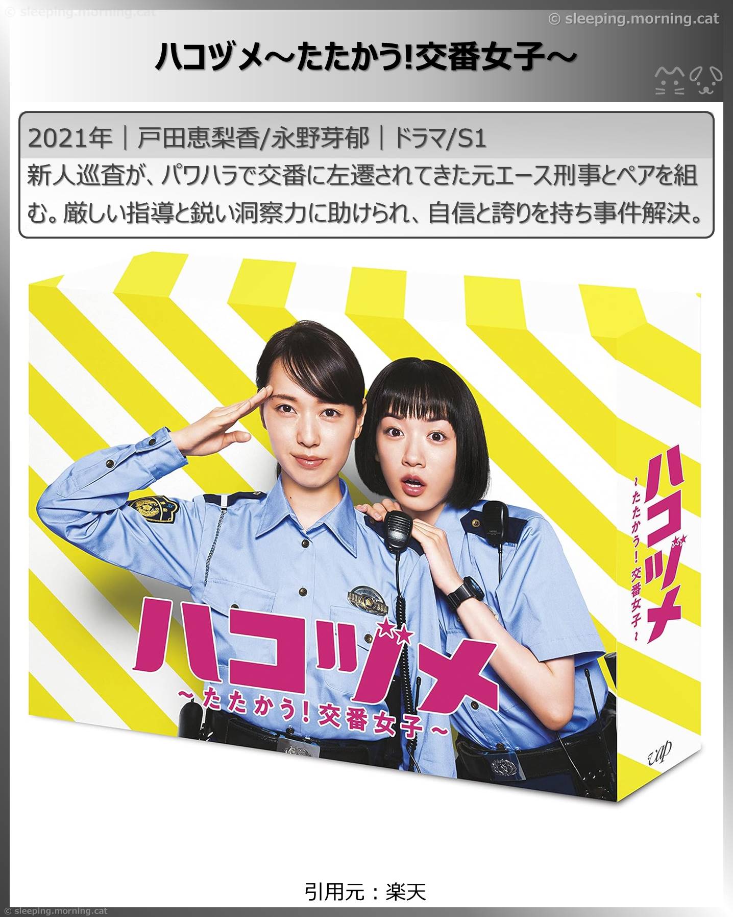 戸田恵梨香：ハコヅメ～たたかう!交番女子～