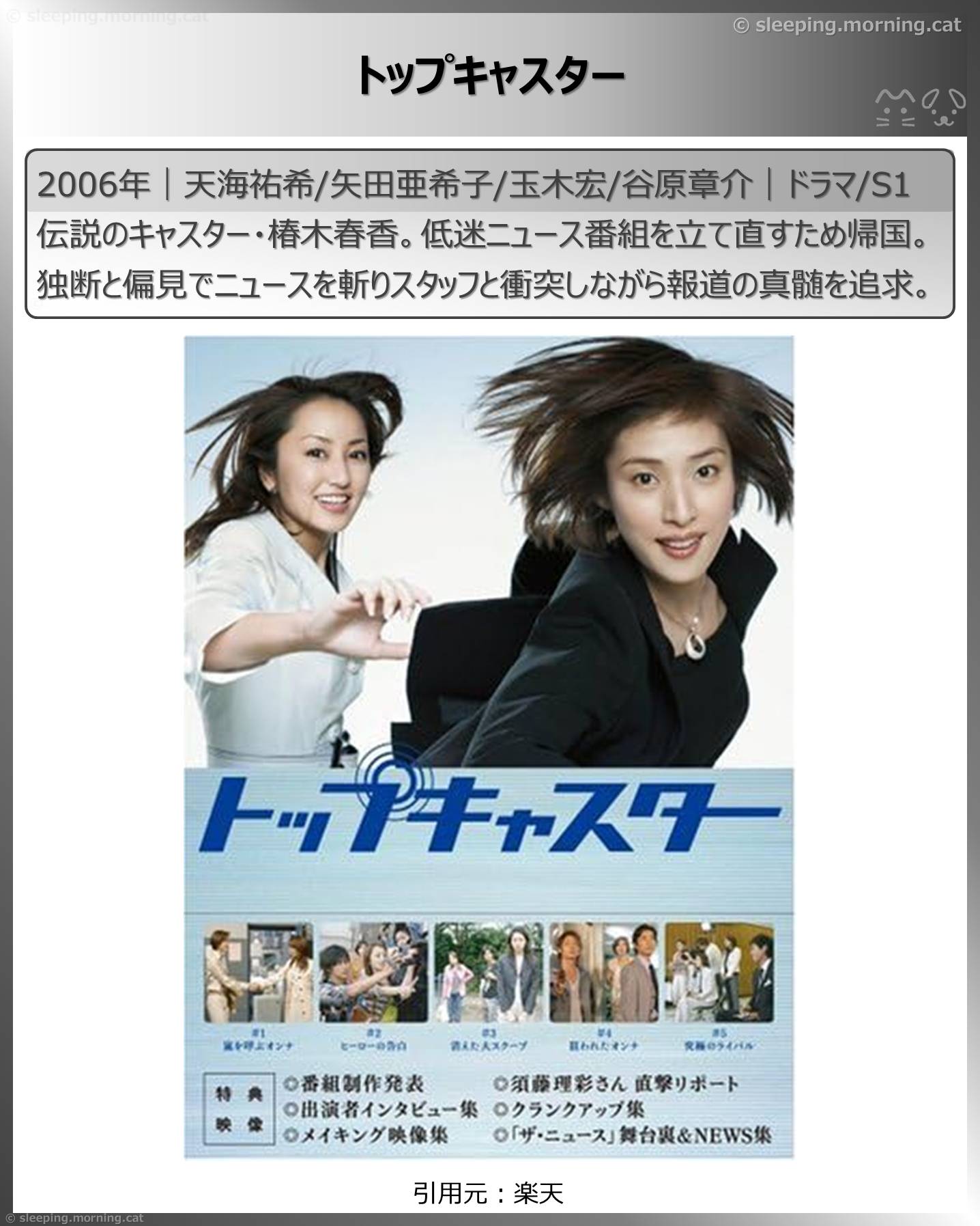 天海祐希：トップキャスター