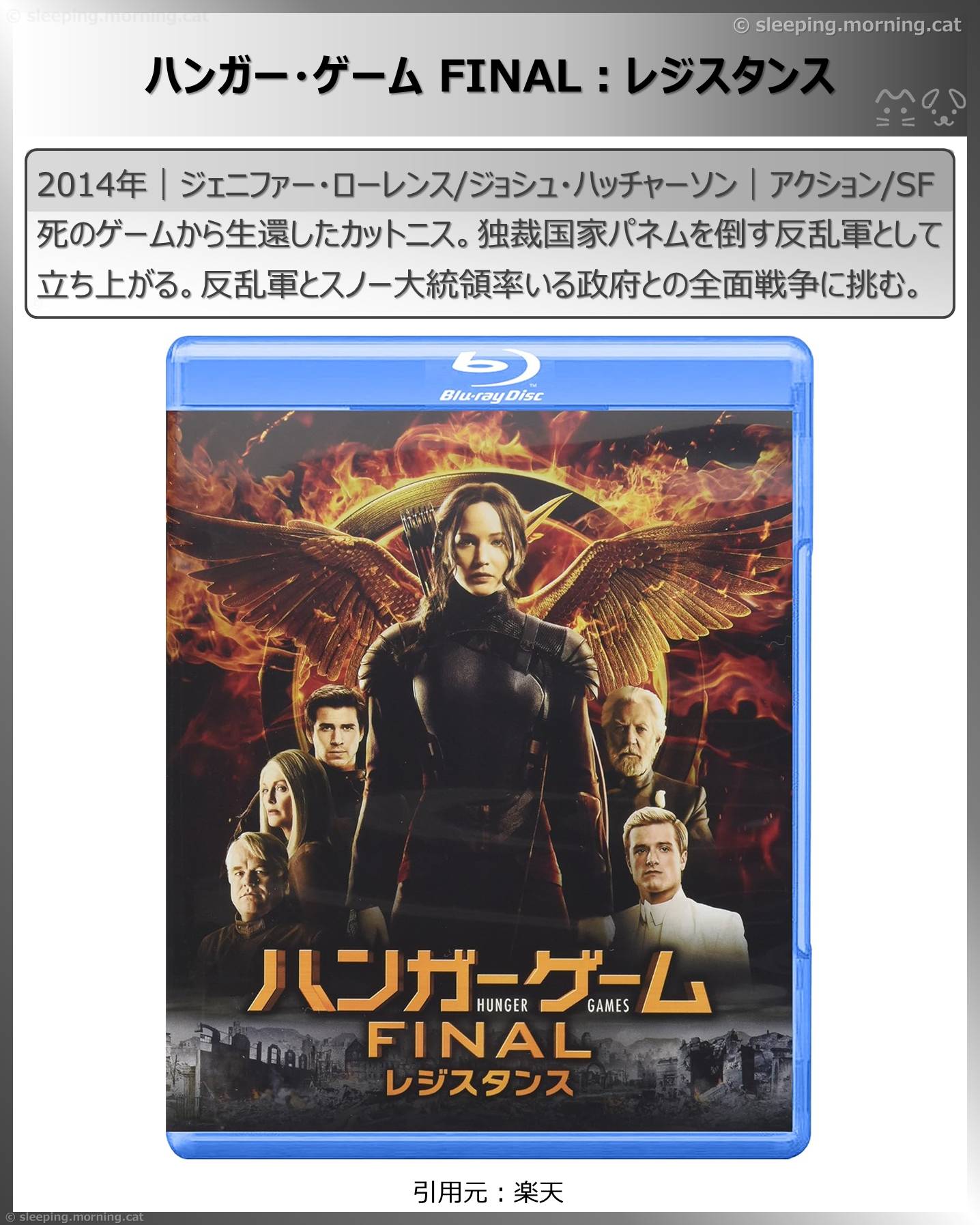 ハンガー・ゲーム見る順番：ハンガー・ゲーム FINAL：レジスタンス