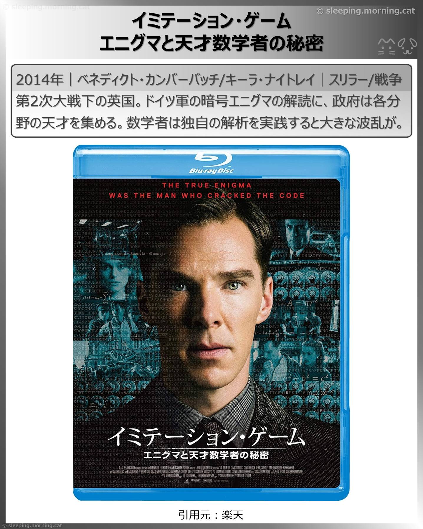 イミテーション・ゲーム エニグマと天才数学者の秘密