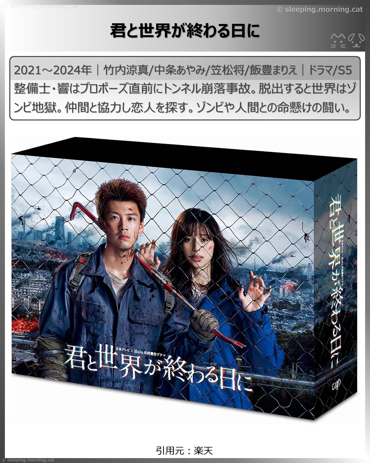 竹内涼真：君と世界が終わる日に