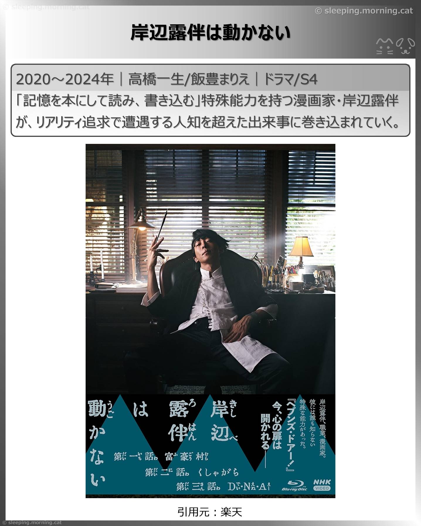 高橋一生：岸辺露伴は動かない（第1～4期）
