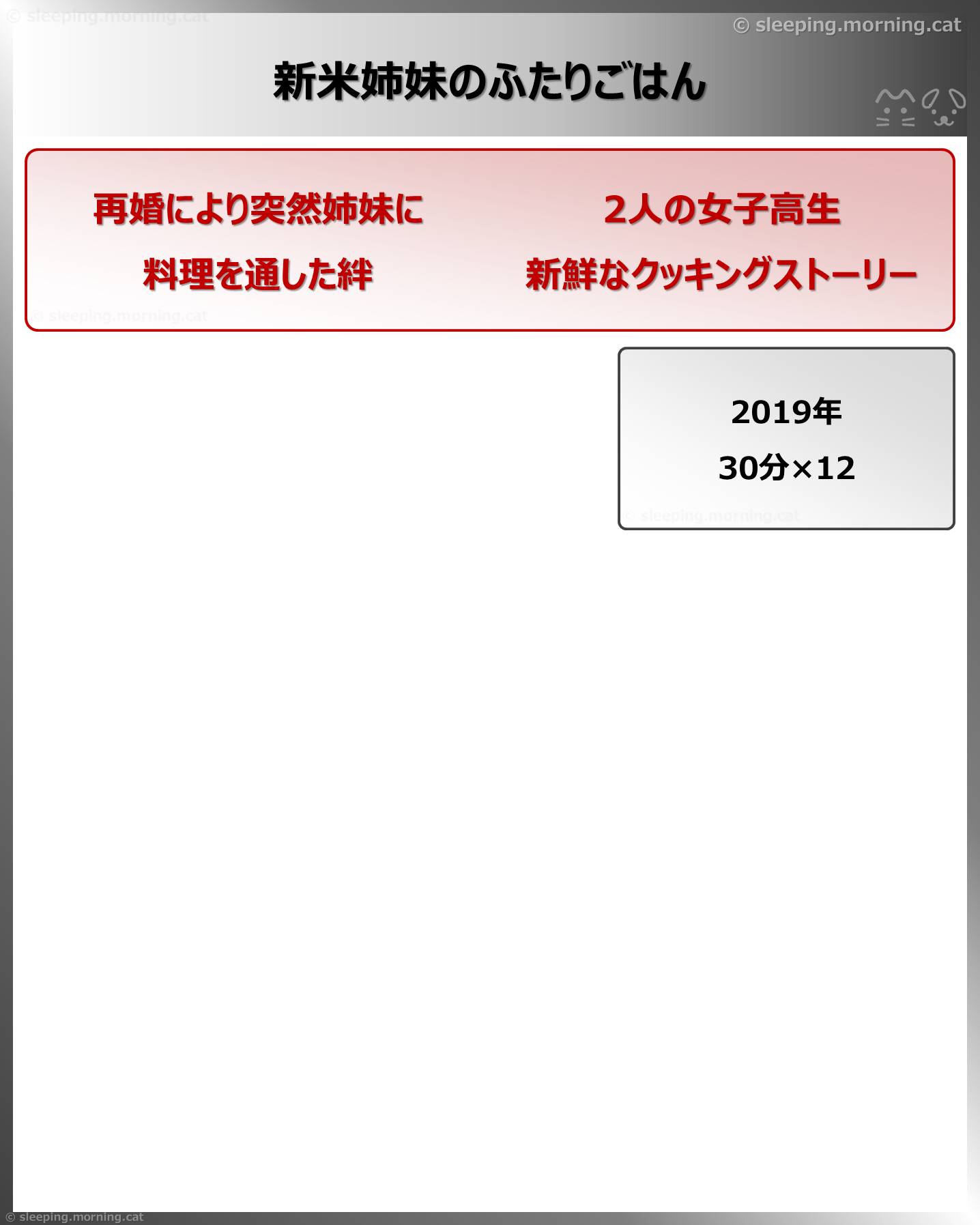 新米姉妹のふたりごはん