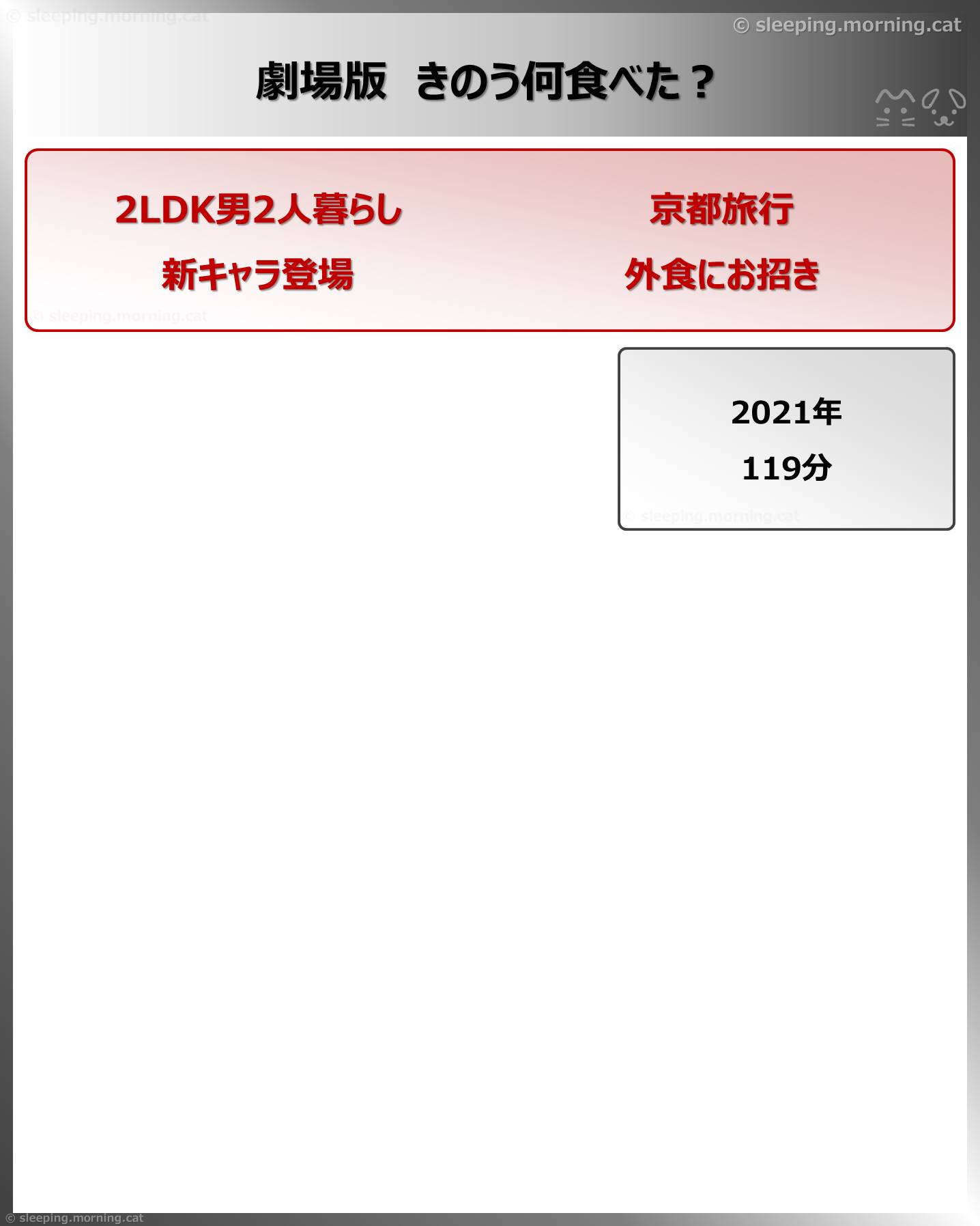 劇場版きのう何食べた?